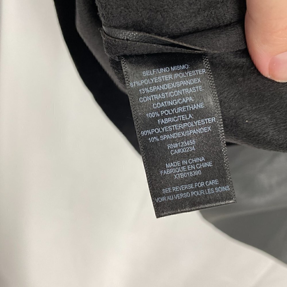 Design Lab Lord and Taylor Faux leather and Suede Mini Black Skirt Size XS - Picture 6 of 8